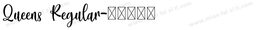 Queens Regular字体转换